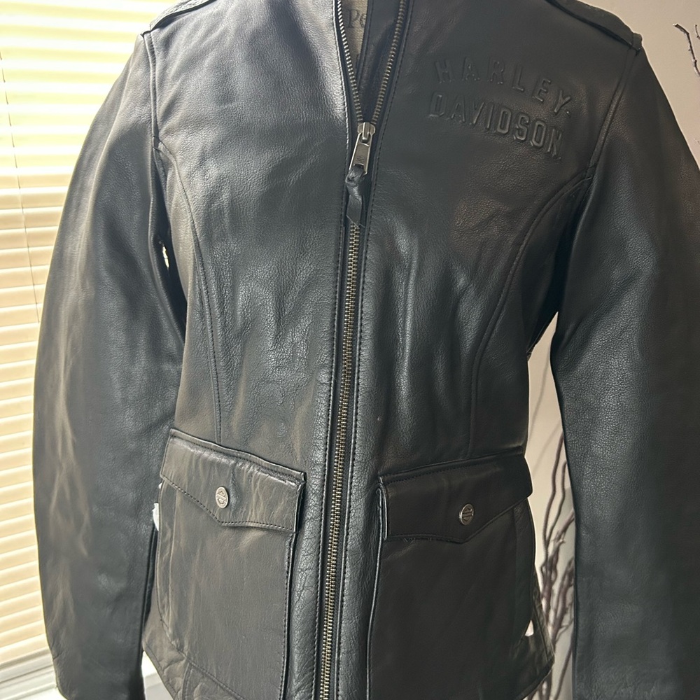Harley-Davidson Women's H-D Flex Layering System Captains Leather Jacket - Picture 7 of 11